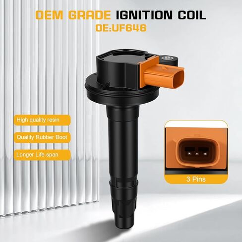 QYL استبدال حزمة ملف الإشعال لـ 3.5 V6 Ecoboost 2011 2012 2013 2014 2015 2016 2017 2018 2019 Ford F-150 F150 Expedition Explorer Flex Taurus Transit Lobo، Lincoln MKS MKT Navigator، UF646 in Saudi Arabia