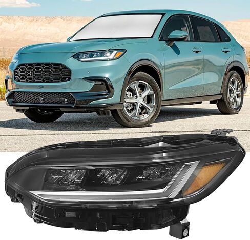 Black LED Headllight for Honda HR-V 2023-2025 LED DRL Headlamp Right Passenger 331003W0A02 33100-3W0-A02 in Saudi Arabia
