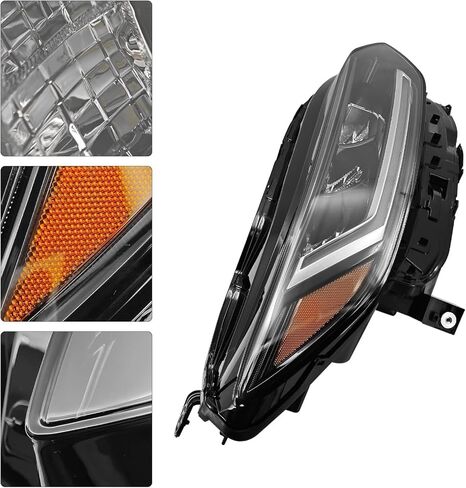 مصباح أمامي LED أسود لهوندا HR-V 2023-2025 LED DRL كشافات للراكب الأيمن 331003W0A02 33100-3W0-A02 in Kuwait