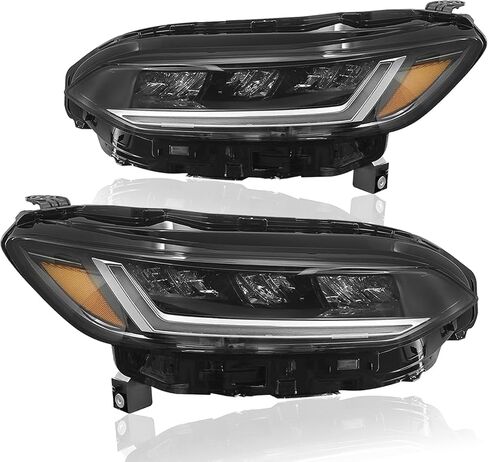 مصباح أمامي LED أسود لهوندا HR-V 2023-2025 LED DRL كشافات للراكب الأيمن 331003W0A02 33100-3W0-A02 in Kuwait