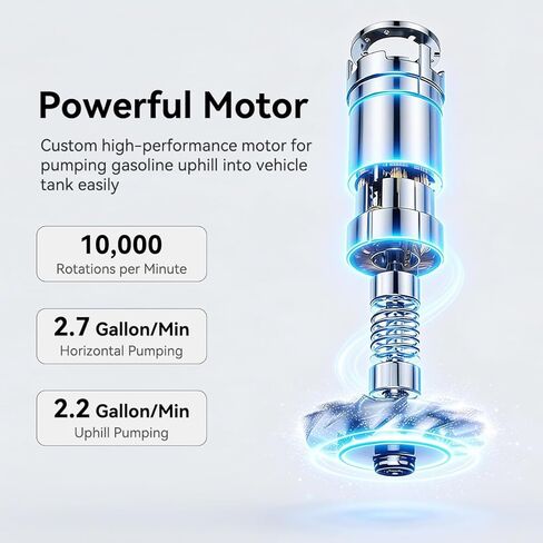 ANSE Rechargeable Fuel Transfer Pump (2.7GPM Model X1 Ultra) in Saudi Arabia
