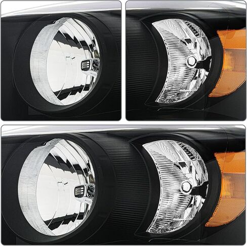 مجموعة المصابيح الأمامية الأمامية لـ 2006-2008 DODGE RAM 1500/2006-2009 DODGE RAM 2500, 3500 Pickup - استبدال المصابيح الأمامية، أضواء المصد الأمامي in Kuwait