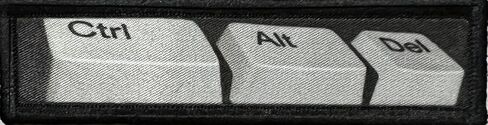 القمصان ذات الشعر الأحمر - 1x4 Ctrl + Alt + Del Morale Patch. هوك وحلقة التصحيح. صنع في الولايات المتحدة الأمريكية in Saudi Arabia