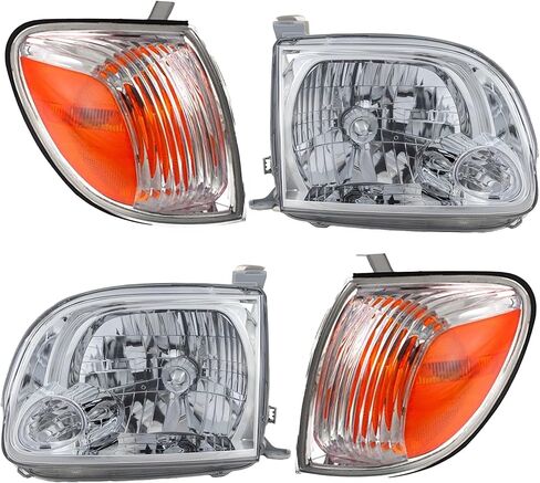 Garage-Pro Headlights Assembly Driver and Passenger Side Kit for Toyota Tundra 2005-2006 Halogen with Bulb(s), Extended & Standard Cab in Kuwait
