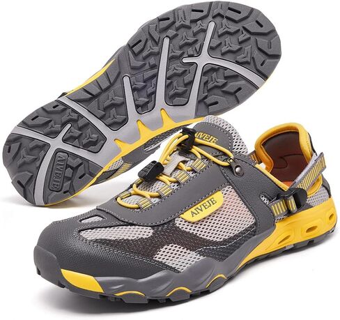 أحذية مائية للرجال مضادة للانزلاق سريعة الجفاف، أحذية مائية صيفية للمشي لمسافات طويلة في الهواء الطلق، صنادل مائية رياضية in Kuwait