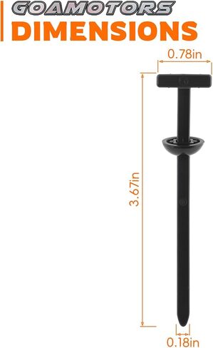 100PCS Universal Nylon Cable Tie Buckle Multifunctional Zip Ties Self-Locking Plastic Rivet Zip Ties Push Pin Clip Snap-Fit Ziptie Bumper Retainer for Car Repairs in Saudi Arabia