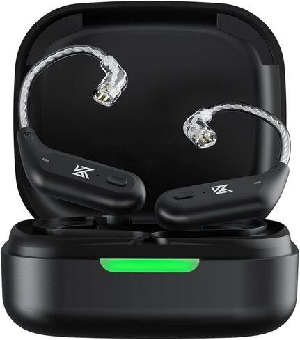 KZ AZ15 Bluetooth IEM QDC 5.2 Wireless Bluetooth Adapter Earhook with Chargeing Case, Long Battery Life for ZSN/ZSN PRO/ZSN PRO X/ZS10 PRO/ZS10 PRO X/EDX PRO/AS16/AS16 PRO/AS24/DQS/C10 in Kuwait