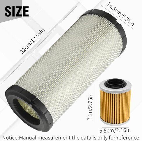 715900422 Air Filter and 420956123 Oil Filter, Replacement for Canam Maverick X3 Maverick Turbo DS R RR Maverick MAX Turbo 2017-2023 in Saudi Arabia