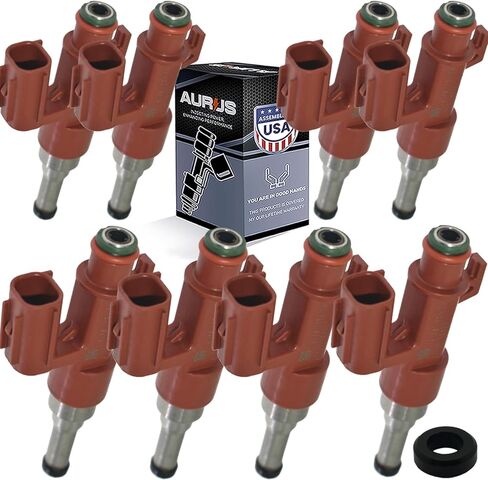 X1 Aurus OEM حاقن الوقود 23250-38020 297500-0740 متوافق مع 2007 2008 2009 لكزس GS460 LS1460 LS460L 4.6L LS600h L 5.0L V8 محرك اسطوانة سيدان 4 أبواب 23209-38020 in Kuwait