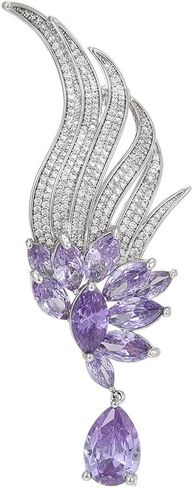 14K Gold Luxury Leaf Brooch for Women, Full Moissanite Embellishment, Exquisite Pin for Blazers and Outerwear in Saudi Arabia