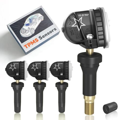 مستشعر الإطارات المبرمج مسبقًا TPMS GM 315 ميجا هرتز متوافق مع:➥GMC Terrain(10-24)|Canyon(14-22)|Savana(08-24)➥Cadillac Escalade(07-20)➥Buick Encore(13-22)|Envision(16-20) OE#13598771(مجموعة من 4) in Kuwait