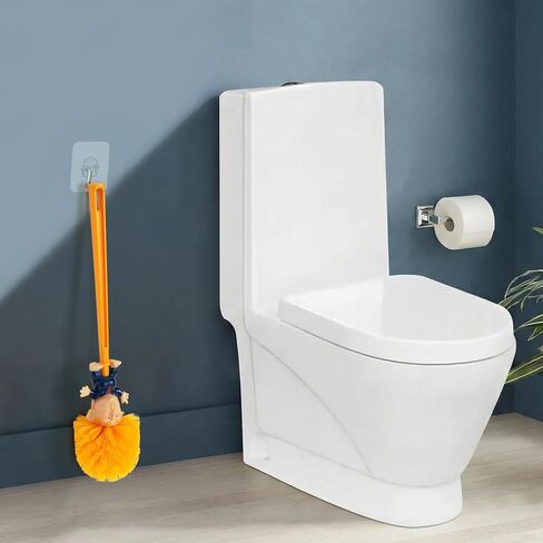 قطعتان من فرشاة المرحاض ترامب المضحكة مع خطافات لاصقة، أداة تنظيف فرشاة المرحاض المزحة، تجعل المرحاض رائعًا مرة أخرى، هدية الكمامة لديكور الحمام، الترحيب بالمنزل الجديد، حفلة الفيل الأبيض in Kuwait