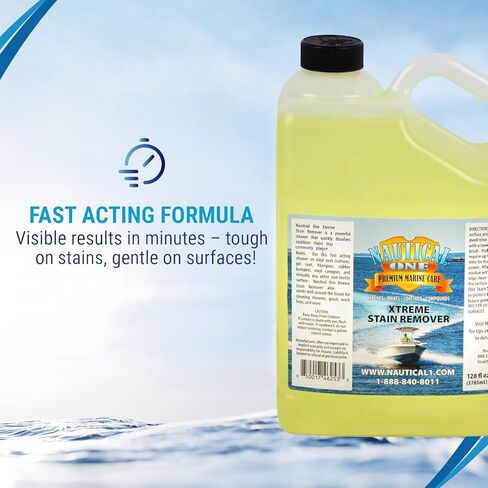 McKee's 37 Nautical One Xtreme Marine Grime Remover | Gel Formula Rids Build Up from Vinyl Surfaces, 128 fl. oz. in Saudi Arabia
