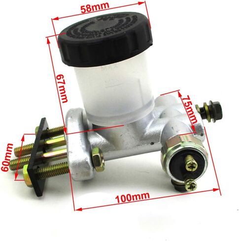 أسطوانة رئيسية للفرامل الهيدروليكية TC-Motor لـ 90cc 110cc 125cc 150cc 200cc 250cc Kandi BMS Roketa Kinroad Kazuma JCL Sunl Go Karts Dune Buggy لـ Hammerhead 150 و250 Carter Bros American Sportwork in Saudi Arabia