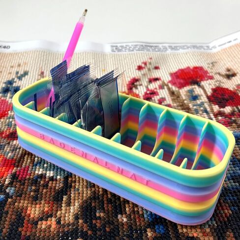 Diamond Art Storage Case with 10 Compartments - Organizer for Diamond Painting Tools & Diamond Art Accessories, Easy-to-Use Diamond Painting Storage for Trays, Ideal for Craft Enthusiasts in Kuwait