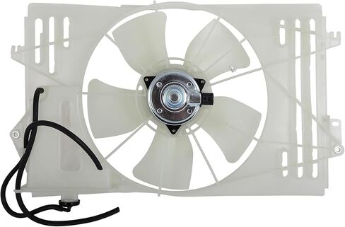Cooling Fan Assembly Compatible with 2003-2008 for Pontiac for Vibe 1.8L 2003-2008 for Toyota for Matrix 1.8L, White Radiator Fan Direct Fit Replacement for Engine Cooling Fan in Saudi Arabia
