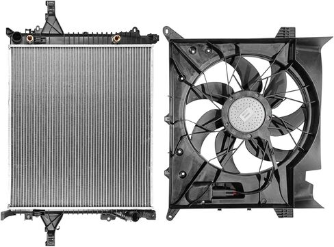 Cooling Fan Assembly Compatible with 2003-2005 for Volvo for XC90 2.9L 2003-2006 for Volvo for XC90 2.5L,Radiator Fan Direct Fit Replacement for Engine Cooling Fan & Radiator in Saudi Arabia