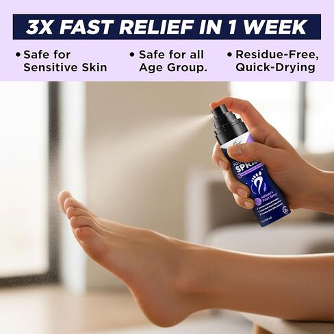 بخاخ مزيل لرائحة الأحذية من فوت كيور - شجرة الشاي | مزيل الروائح الكريهة للأحذية اللافندر للأقدام ذات الرائحة الكريهة، مزيل رائحة القدم للرياضيين والتحكم في العرق | يزيل الروائح ويتحكم فيها ويمنعها - 120 مل صنع في الولايات المتحدة الأمريكية in Kuwait