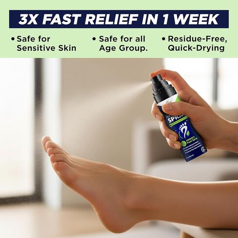 رذاذ رائحة القدم من شجرة الشاي - مزيل الروائح الكريهة للأحذية ذات الرائحة الكريهة من النعناع للأقدام ذات الرائحة الكريهة، مزيل رائحة القدم للرياضيين لا مزيد من الأحذية ذات الرائحة الكريهة أو الأقدام النتنة | يزيل الروائح ويتحكم فيها ويمنعها - 120 مل صنع ف in Kuwait