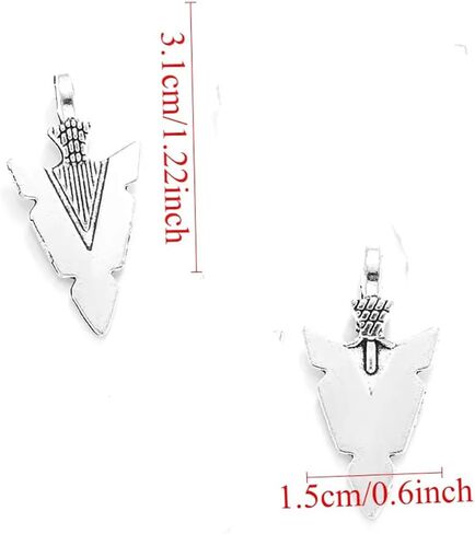 أقراط متدلية من الفضة الهندية برأس السهم in Kuwait