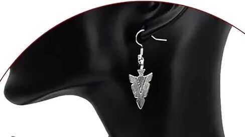 أقراط متدلية من الفضة الهندية برأس السهم in Kuwait