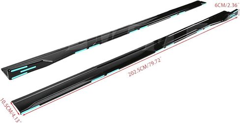 Side Skirts Body Kit Panel Splitter Gloss Black Fit for T0Y0TA Corolla 2010-2022 SE XSE LE XLE 2M/78.7'' in Saudi Arabia