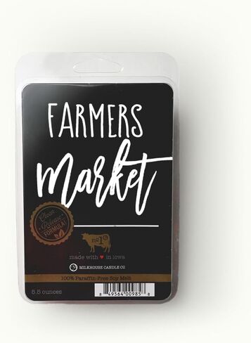 شركة ميلك هاوس كاندل سوق المزارعين يذوب شمع الصويا – الكشمش الأحمر | طماطم | معطر برائحة طحلب الحديقة - 5.5 أونصة، مصبوب يدويًا، صنع في الولايات المتحدة الأمريكية in Kuwait