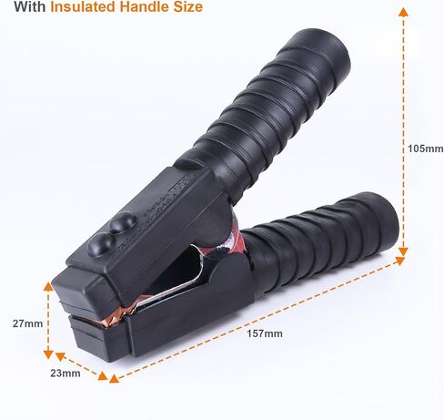 قطعتان من مشابك كابلات البطارية، مشابك بطارية السيارة 1500 أمبير من النحاس النقي لكابلات القفز شديدة التحمل، مشابك بديلة لقوارب الشاحنات والسيارات، أطراف وصلة توصيل البطارية باللون الأحمر + الأسود in Kuwait