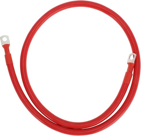 1 قطعة كابل عاكس البطارية 2 AWG مقياس 8FT 3/8 "العروة 5/16" كابل بطارية العروة العالمي لسيارة مركبة قارب RV الشمسية المعلبة النحاس الأحمر in Saudi Arabia