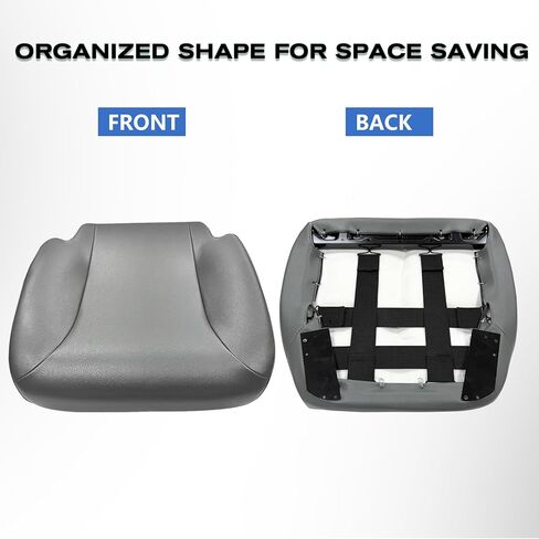 Seat Cushion-Light Grey Vinyl Compatible with 2001-2016 International 4300 4400 7300 7400 7700 8500 8600 Replace 2505891C92 in Saudi Arabia