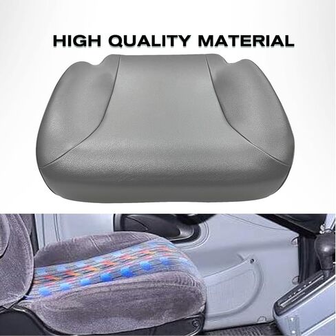 Seat Cushion-Light Grey Vinyl Compatible with 2001-2016 International 4300 4400 7300 7400 7700 8500 8600 Replace 2505891C92 in Saudi Arabia