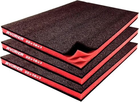 Tool Box Foam, 3Pack 22x18x1 Inch Kaizen Foam Inserts for Hard Cases & DIY, Professional Shock-Absorption Liners for Ultimate Tool Protection in Saudi Arabia