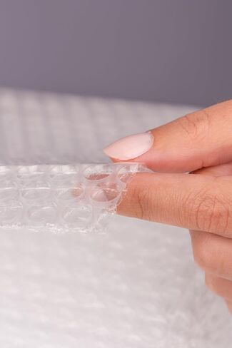 لفة تغليف الفقاعات مقاس 131 قدمًا × 12 بوصة - غلاف مبطن سهل التمزق مقاس 12 بوصة في صندوق موزع - عبوة واقية خفيفة الوزن لنقل المنزل والشحن والتخزين in Kuwait