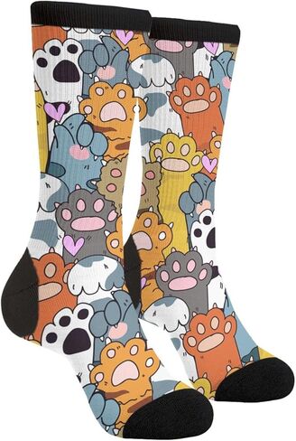Funny Novelty Crew Socks Casual Crazy Dress Socks For Man Women in Saudi Arabia