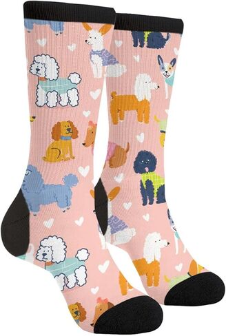 Funny Novelty Crew Socks Casual Crazy Dress Socks For Man Women in Saudi Arabia