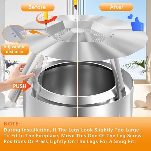 Heat Deflector for Solo Stove Bonfire 19.5", Heat Deflector for Solo Stove Bonfire Accessory with 3 Detachable Legs, Boost Warmth and Efficiency with Premium Stainless Steel Design in Kuwait