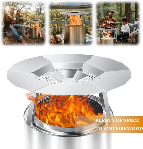 Heat Deflector for Solo Stove Bonfire 19.5", Heat Deflector for Solo Stove Bonfire Accessory with 3 Detachable Legs, Boost Warmth and Efficiency with Premium Stainless Steel Design in Kuwait