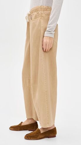 Marine Layer Women's Twill Barrel Drawstring Pants in Kuwait