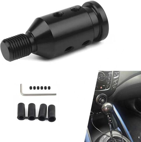 Shift Knob Adapter, M12 X 1.25 Gear Shifter Adapter Kit, Universal Aluminum Alloy Gear Shift Connector, for Non-Threaded Manual Gear with 4 Adapter 8mm,10mm,11mm,12mm in Saudi Arabia