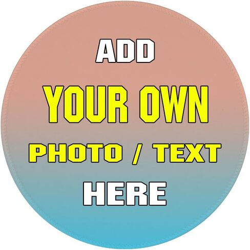 Personalized Mousepad Custom Photo Mousepad Non-Slip Thickened Design Add Pictures, Text, Logo for Office Gaming Home Computer Desk Funny Customized Gifts, Black1PCS in Kuwait