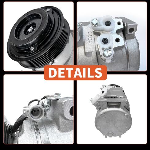 ضاغط تيار متردد CO 10854C مناسب لتويوتا سيينا 3.3L 2004 2005 2006، لتويوتا سيينا 3.5L 2007، استبدل 8832008051، 8841008030 in Kuwait