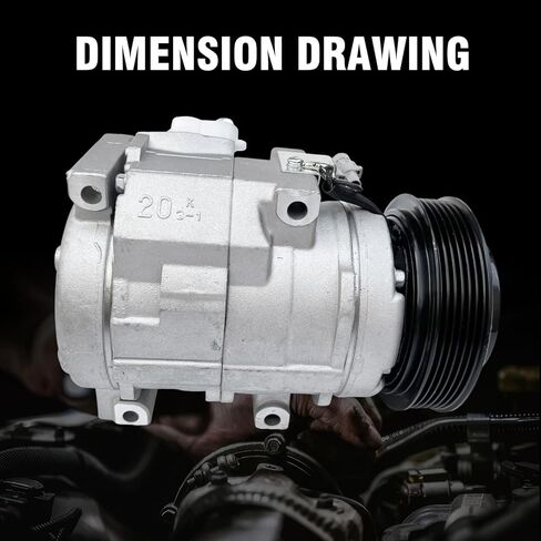 ضاغط تيار متردد CO 10854C مناسب لتويوتا سيينا 3.3L 2004 2005 2006، لتويوتا سيينا 3.5L 2007، استبدل 8832008051، 8841008030 in Kuwait