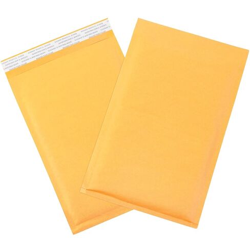 Aviditi Kraft Bubble Mailers #1, 7 1/4" x 12", Self-Seal, Padded Envelopes for Packing, Mailing and Shipping, Case of 100 in Saudi Arabia