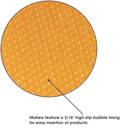 Aviditi Kraft Bubble Mailers #1, 7 1/4" x 12", Self-Seal, Padded Envelopes for Packing, Mailing and Shipping, Case of 100 in Saudi Arabia