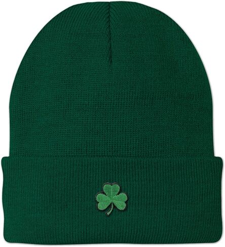 Chowdaheadz Mini Shamrock Embroidered Cuff Knit - Unisex Winter Hat in Saudi Arabia