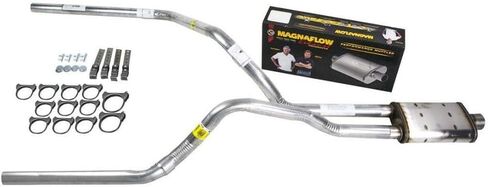 مجموعات عادم الشاحنات - نظام عادم مزدوج DIY 2.5 أنبوب Magnaflow in Kuwait