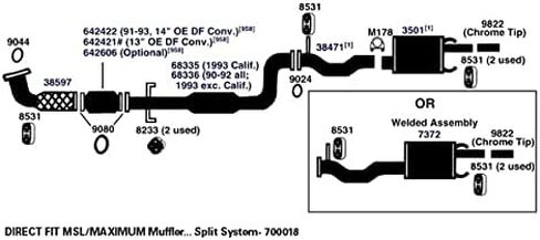 AP Exhaust Products 700018 Exhaust Muffler in Saudi Arabia
