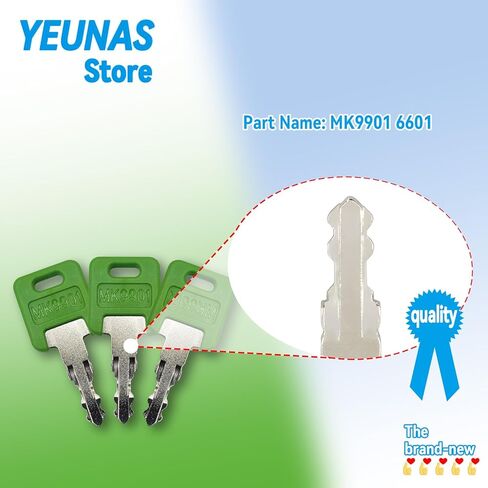 استبدال المفاتيح الرئيسية MK9901 6601 RV لـ FIC 9901 M / 6601 Global Link Motorhome CF EF HF Master Green Key (3 عبوات) in Saudi Arabia