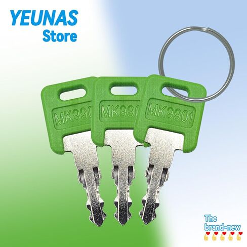 استبدال المفاتيح الرئيسية MK9901 6601 RV لـ FIC 9901 M / 6601 Global Link Motorhome CF EF HF Master Green Key (3 عبوات) in Saudi Arabia