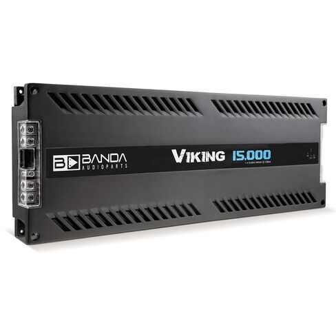 Banda 1-Channel Vehicle Audio Bass Amplifier - High-Powered Mono Bass Amplifier w/Subsonic Filter and Low Pass Filter Stable at 1 ohm, LED Indicators, Sound Specialization - BANDA VIKING15000 in Kuwait